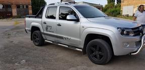 Volkswagen Amarok 2010–2022 Sidebars (set van 2, RVS) foto 9