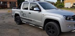 Volkswagen Amarok 2010–2022 Sidebars (set van 2, RVS) foto 10