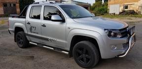 Volkswagen Amarok 2010–2022 Sidebars (set van 2, RVS) foto 11