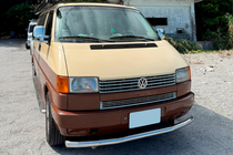 Volkswagen T4 Transporter 1990–2003 Voorbumperbescherming ST008 (RVS) 51 mm foto 5