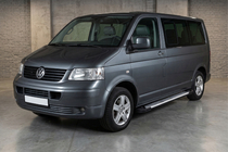 Volkswagen T5 Caravelle 2004–2010 Zijstappen Line-type (2 st., aluminium) Lange wielbasis foto 1