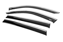 Skywell ET5/Skyworth EV6 2021– Raamwindschermen met chromen sierlijst (set van 4, Niken) foto 3
