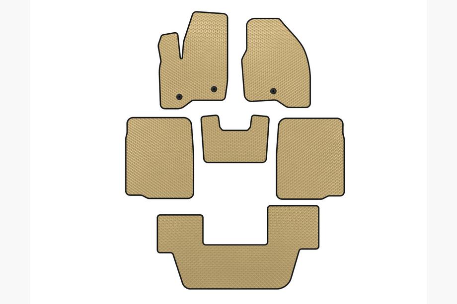 Ford Explorer 2011–2019 EVA automatten voor interieur (3 rijen, 2011-2015, Beige) Image