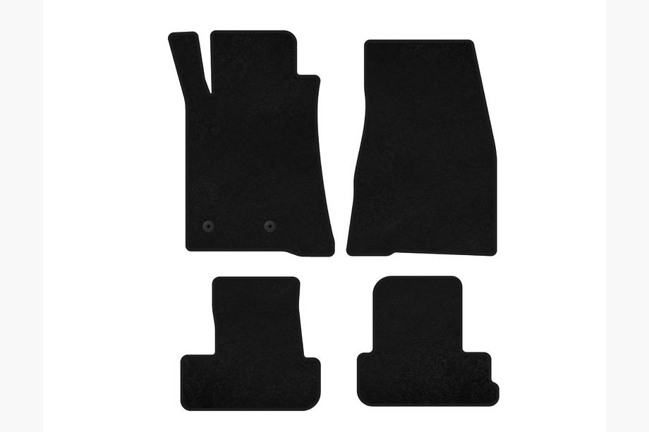 Ford Mustang 2005–2014 Textiel automatten Premium (2009-2014, GT, Cabriolet, Zwart) Image