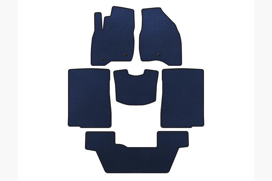 Ford Explorer 2011–2019 EVA vloermatten voor interieur (2015-2017, 3 rijen, 7-zits, Blauw) Foto 1