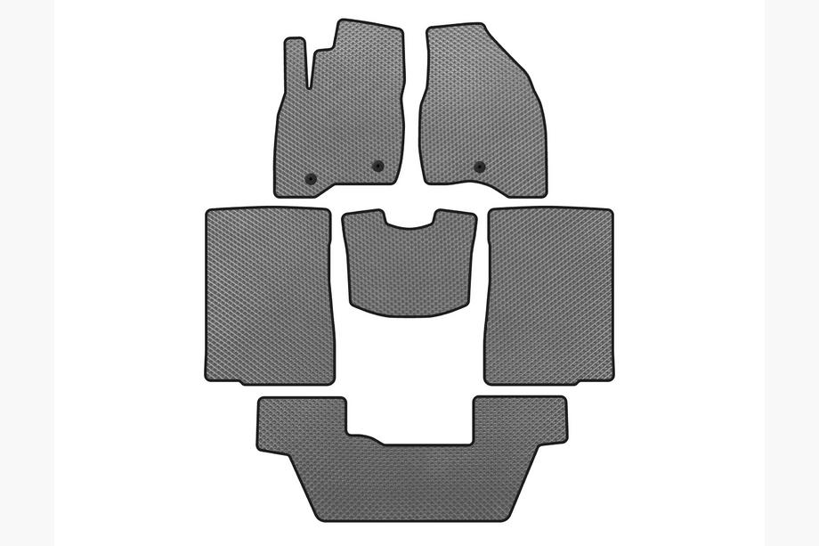 Ford Explorer 2011–2019 EVA automatten (2015-2017, 3 rijen, 7-zits, grijs) Image