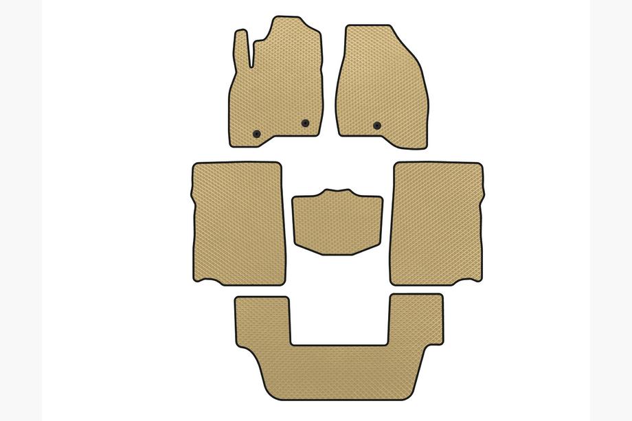 Ford Explorer 2011–2019 EVA automatten (2017-2019, 3e rij, 7-zits, Beige) Image