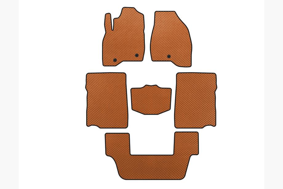 Ford Explorer 2011–2019 EVA automatten (2017-2019, 3e rij, 7-zits, Oranje) Image