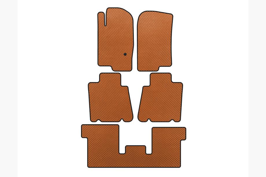 Ford Explorer 2001–2005 EVA automatten (3 rijen, oranje) Image
