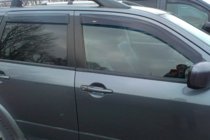 Mitsubishi Outlander 2001–2006 Raamdeflectoren (4 stuks, HIC) foto 4