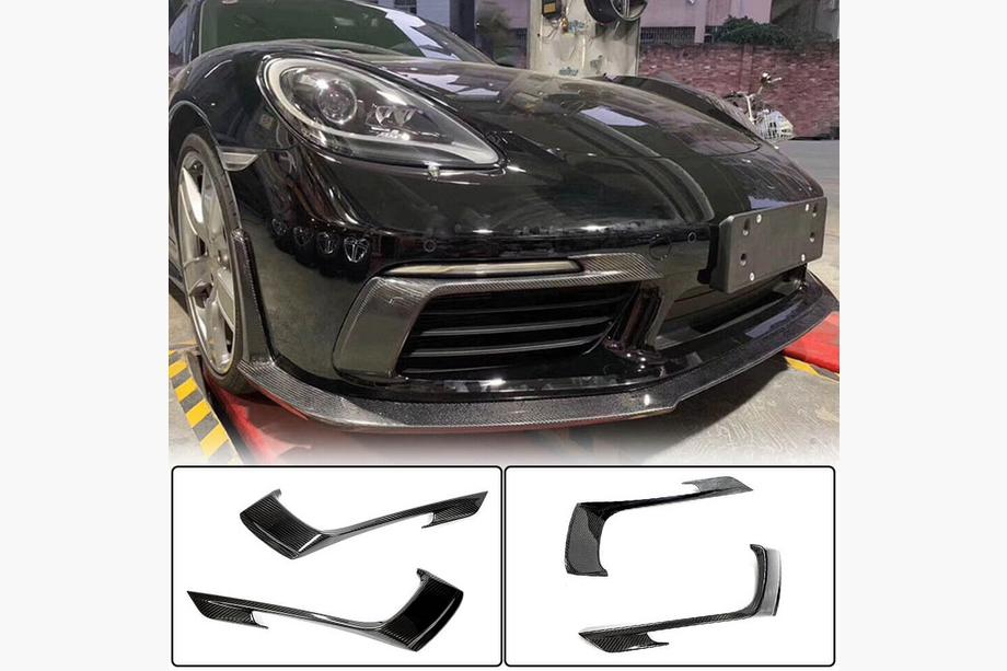 Porsche Boxster/Cayman 982 (718) 2016– Carbon mistlamp sierlijsten (2016-2019) Image