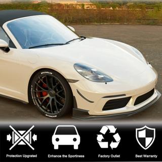 Frontlip voor voorbumper Lip V1 (2016-2019, carbon) Porsche Boxster/Cayman 982 (718) 2016– foto 2
