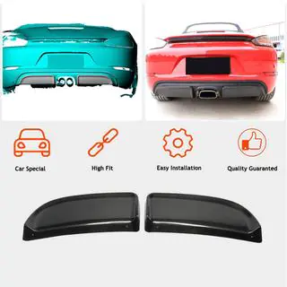 Achterbumper diffuser V2 (2016-2019, carbon) foto 2