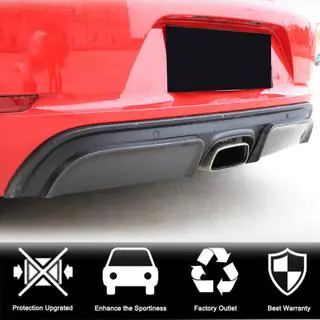 Achterbumper diffuser V2 (2016-2019, carbon) foto 3