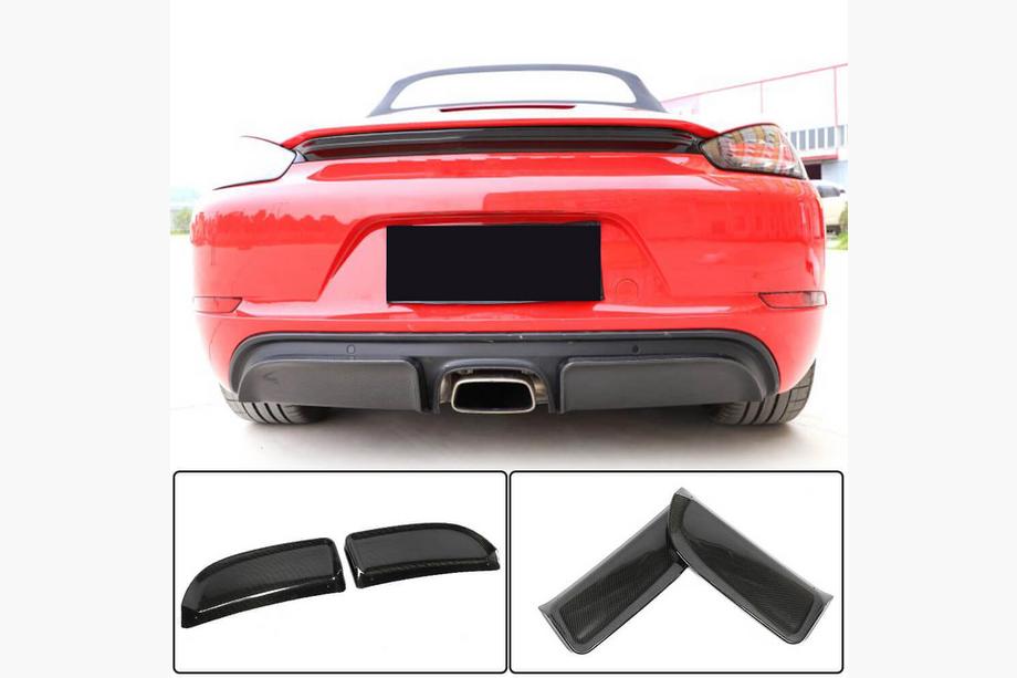 Porsche Boxster/Cayman 982 (718) 2016– Achterbumper diffuser V2 (2016-2019, carbon) Image
