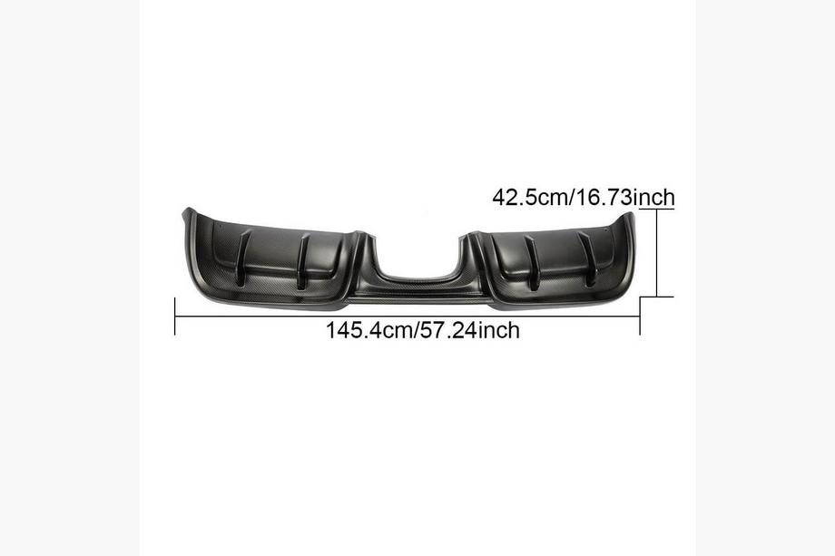 Porsche Boxster/Cayman 982 (718) 2016– Achterbumper diffuser V3 (2016-2019, Carbon) Foto 4