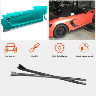 Side skirts V1 (2016-2019, carbon) foto 2