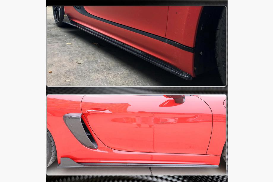Porsche Boxster/Cayman 982 (718) 2016– Side skirts V1 (2016-2019, carbon) Foto 5