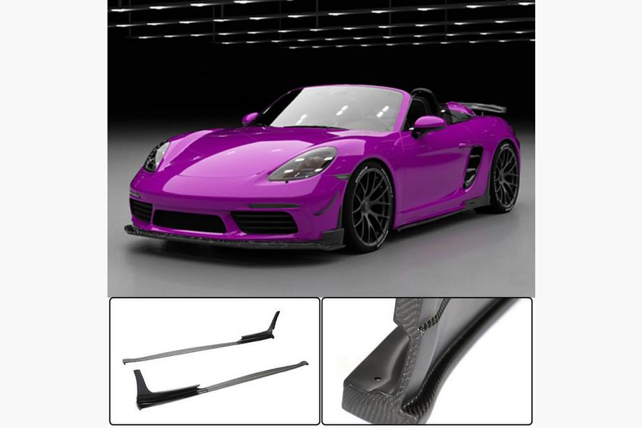 Porsche Boxster/Cayman 982 (718) 2016– Sideskirts V2 (2016-2019, Carbon) Image