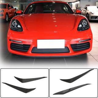 Voorbumper splitter (carbon) Porsche Boxster/Cayman 982 (718) 2016– foto 1