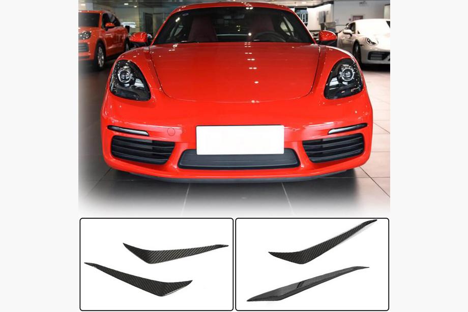 Porsche Boxster/Cayman 982 (718) 2016– Voorbumper splitter (carbon) Image