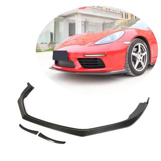 Front bumper lip Lip V2 (2016-2019, carbon) Porsche Boxster/Cayman 982 (718) 2016– foto 1