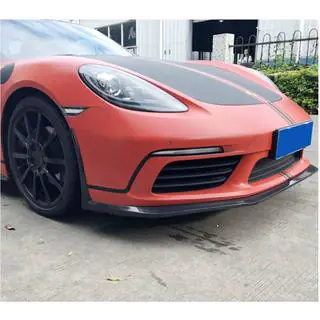 Front bumper lip Lip V2 (2016-2019, carbon) foto 4