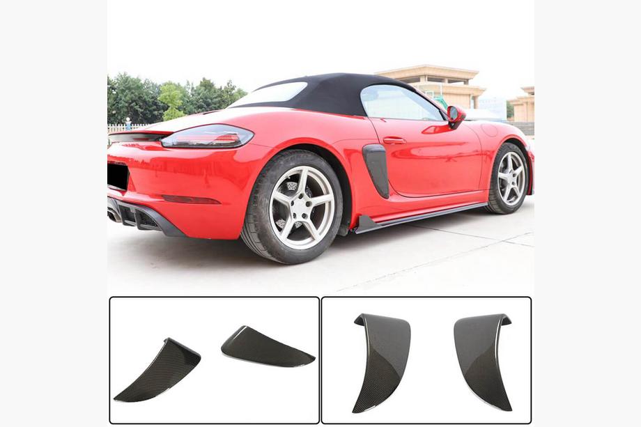 Porsche Boxster/Cayman 982 (718) 2016– Achterspatbordverbreders (2016-2019, carbon) Image