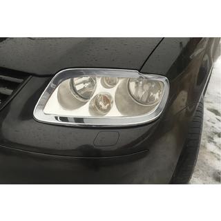 RVS koplamp sierlijsten (set 2 stuks) Volkswagen Caddy 2004–2010 foto 1