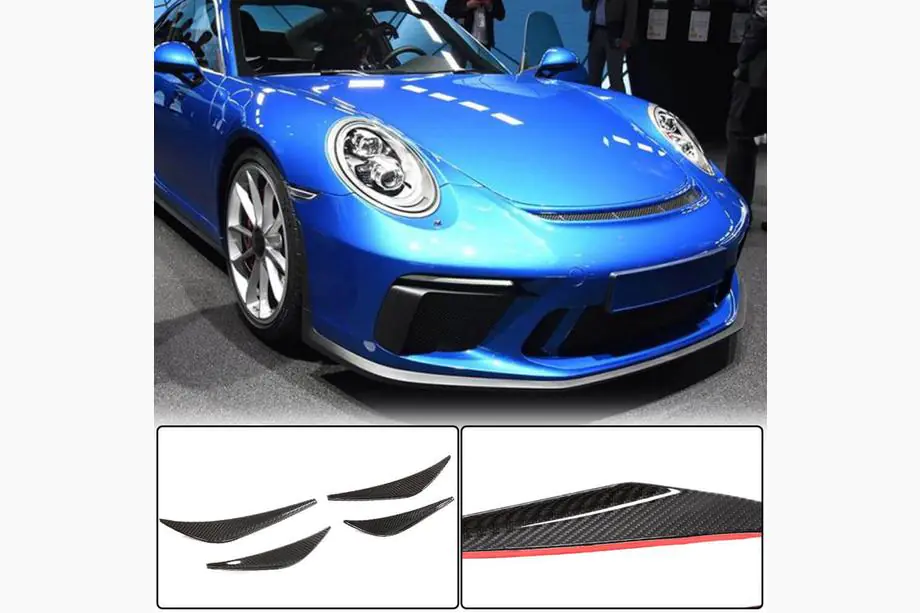 Porsche 911 (991) 2011–2019 Carbon frontbumper splitters V1 (voor GT3 (RS) 2017-2019) Image