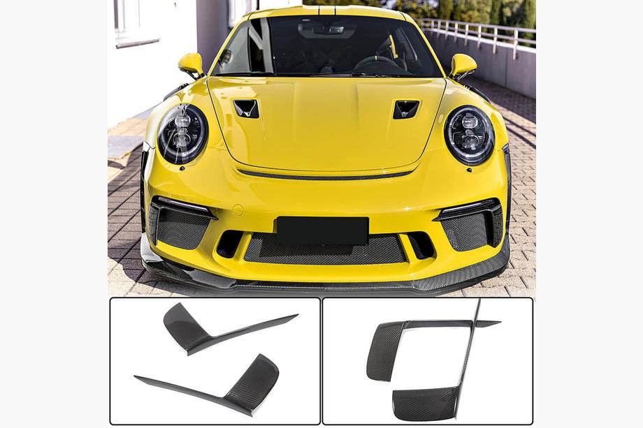 Porsche 911 (991) 2011–2019 Voorbumper inserts V2 (voor GT3 (RS) 2017-2019, carbon) Image