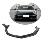 Porsche 911 (991) 2011–2019 Frontbumper lip spoiler (voor Carrera 4 GTS 2017-2018, carbon) foto 1