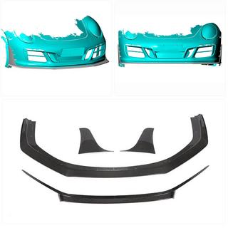 Frontbumper lip spoiler (voor Carrera 4 GTS 2017-2018, carbon) Porsche 911 (991) 2011–2019 foto 2