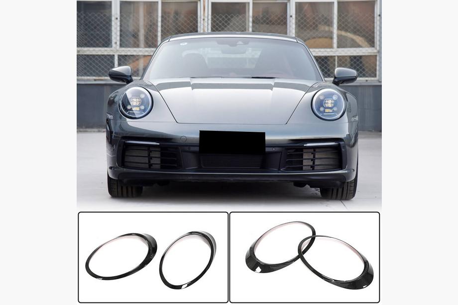 Porsche 911 (992) 2018– Koplampcovers (Carbon) Image