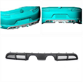 Achterbumper diffuser (voor Carrera 4 GTS 2017-2018, carbon) Porsche 911 (991) 2011–2019 foto 2