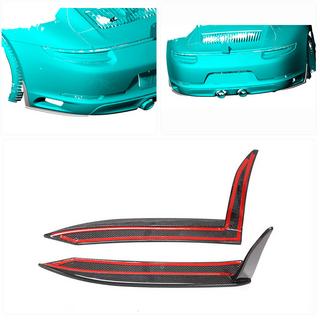 Carbon achterbumper sierlijsten (voor Carrera 4 GTS 2017-2018) Porsche 911 (991) 2011–2019 foto 2
