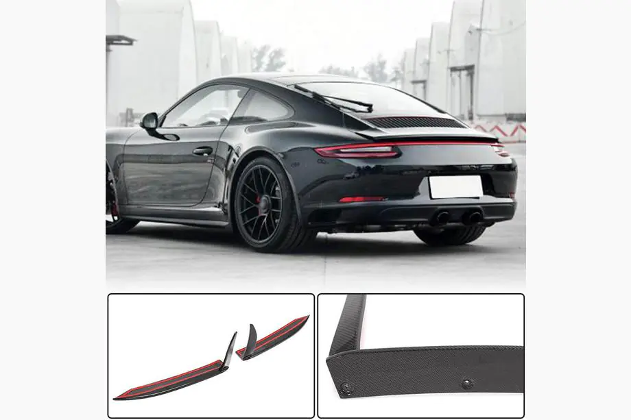 Porsche 911 (991) 2011–2019 Carbon achterbumper sierlijsten (voor Carrera 4 GTS 2017-2018) Image