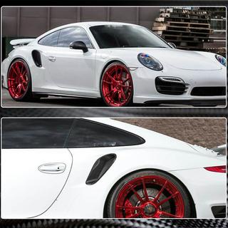 Carbon achterspatbordkappen (voor Turbo S 2014-2016) foto 4