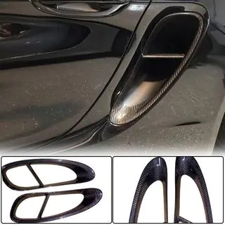 Carbon achterspatbord covers (voor Boxster)