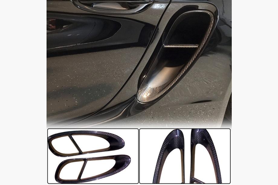 Porsche Boxster/Cayman 981 2013–2016 Carbon achterspatbord covers (voor Boxster) Image