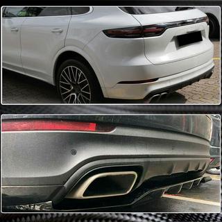 Achterbumper diffuser (2018-2023, Carbon) Porsche Cayenne 2018– foto 4