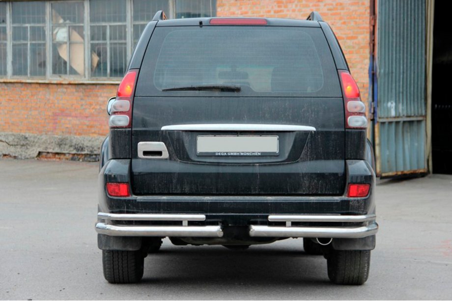Toyota Land Cruiser Prado 120 2002–2009 Achterste dubbele hoekstukken AK003-1 (2 st., RVS) Foto 2