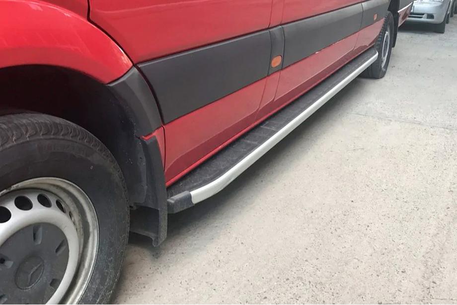 Mercedes Sprinter W906 2006–2018 Fullmond zijstappen (2 st., aluminium) Image