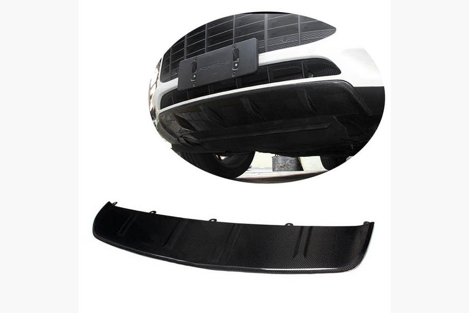 Porsche Macan 2014–2024 Frontbumper lip Lip V1 (2014-2018, carbon) Image