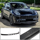 Porsche Macan 2014–2024 Voorbumper lip Lip V2 (2014-2018, Carbon) foto 1