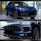 Porsche Macan 2014–2024 Voorbumper lip Lip V2 (2014-2018, Carbon) foto 4