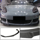 Porsche Panamera 2009–2016 Frontbumper lip spoiler (voor Base 2013-2016, carbon) foto 1