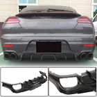 Porsche Panamera 2009–2016 Achterbumper diffuser (2013-2016, carbon) foto 1