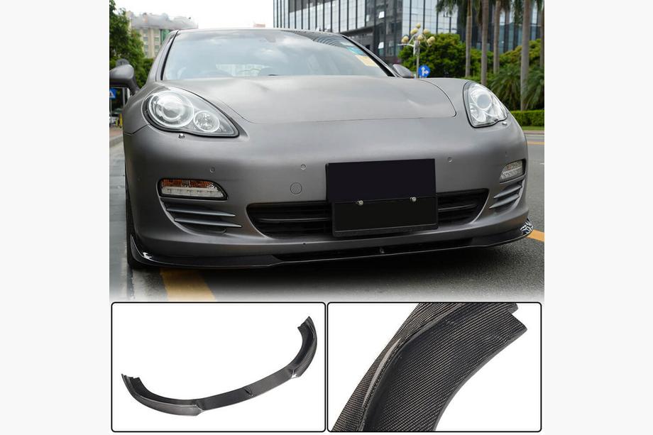Porsche Panamera 2009–2016 Frontbumper lip Lip (voor Base 2009-2013, carbon) Image