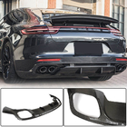 Porsche Panamera 2016–2023 Achterbumper diffuser (2016-2020, Carbon) foto 1